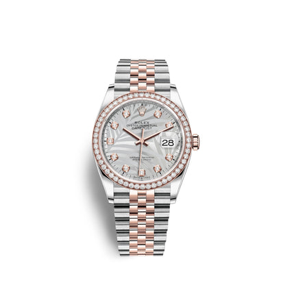 Datejust 36mm, Oystersteel and 18k Everose Gold, Ref# 126281rbr-0025