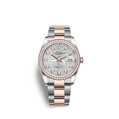 Datejust 36mm, Oystersteel and 18k Everose Gold, Ref# 126281rbr-0026
