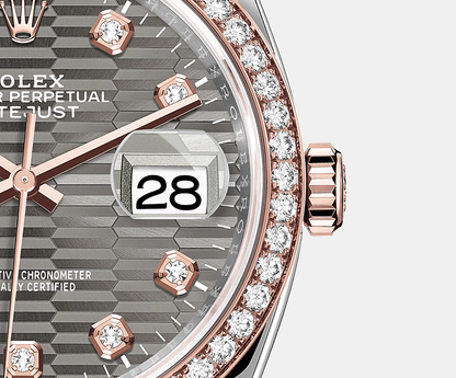 Datejust 36mm, Oystersteel and 18k Everose Gold, Ref# 126281rbr-0030