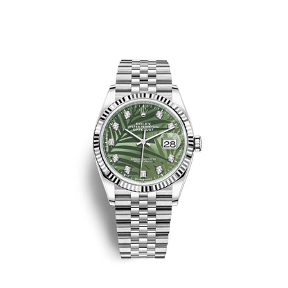 Datejust 36mm, Oystersteel and 18k White Gold, Ref# 126234-0055