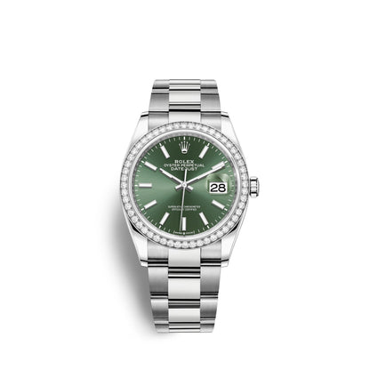 Datejust 36mm, Oystersteel and 18k White Gold, Ref# 126284rbr-0044