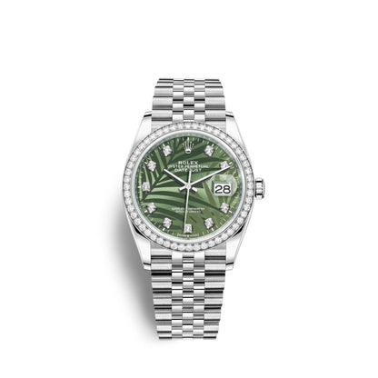 Datejust 36mm, Oystersteel and 18k White Gold, Ref# 126284rbr-0047
