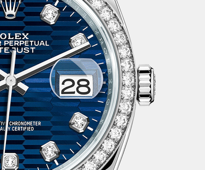 Datejust 36mm, Oystersteel and 18k White Gold, Ref# 126284rbr-0050