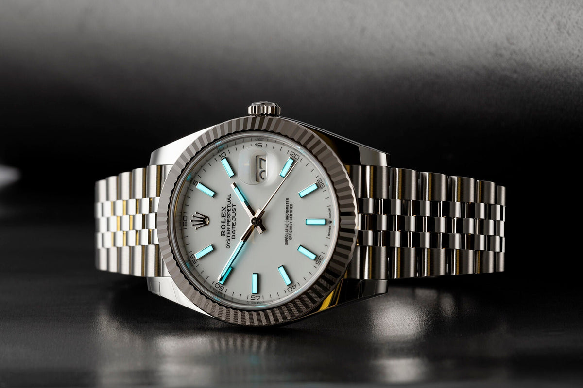 Datejust 41 White Dial Gold &amp; Steel Men's Watch M126334-0009