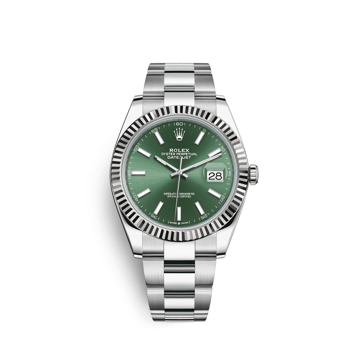 Datejust 41mm, Oystersteel and 18k White Gold, Ref# 126334-0027