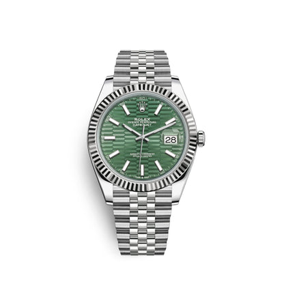 Datejust 41mm, Oystersteel and 18k White Gold, Ref# 126334-0030