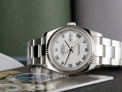 Datejust M126334-0023 Oyster, 41 mm, Oystersteel and white gold