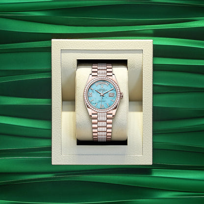 Day-Date 36, 18k Everose Gold with Diamond-set, 36mm, Ref# 128345rbr-0065