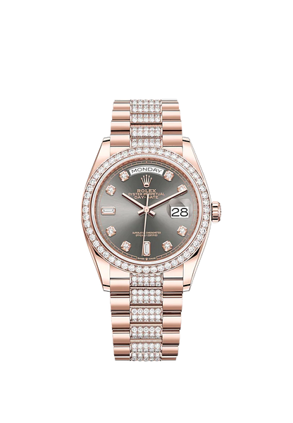 Day-Date, 36mm, 18k Everose Gold, Ref# 128345rbr-0053