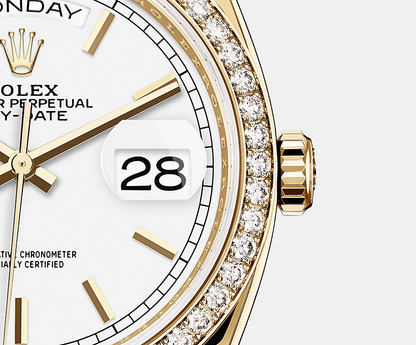 Day-Date, 36mm, 18k Yellow Gold, Ref# 128348rbr-0047