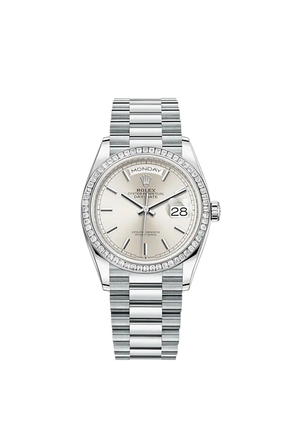 Day-Date, 36mm, Platinum and Diamonds, Ref# 128396tbr-0004