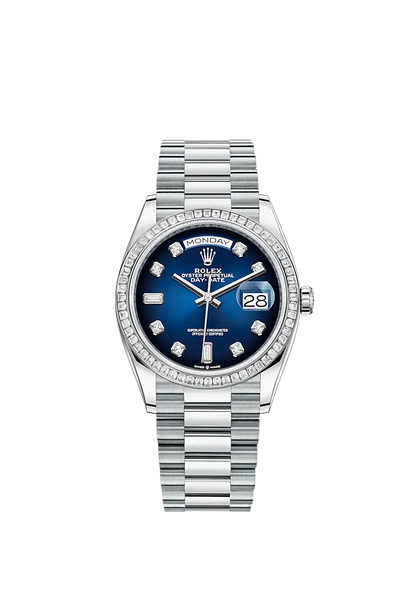 Day-Date, 36mm, Platinum and Diamonds, Ref# 128396tbr-0008