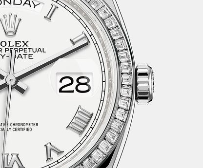 Day-Date, 36mm, Platinum and Diamonds, Ref# 128396tbr-0010