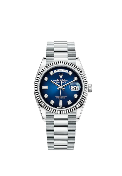 Day-Date, 36mm, Platinum, Ref# 128236-0005