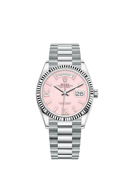 Day-Date, 36mm, Platinum, Ref# 128236-0006