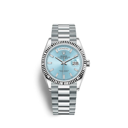 Day-Date, 36mm, Platinum, Ref# 128236-0009