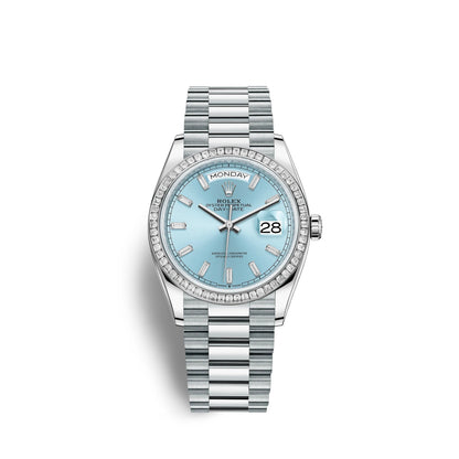 Day-Date 36mm, Platinum, Ref# 128396tbr-0003