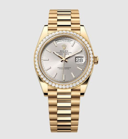 Day-Date 40, 18k Yellow Gold with Diamond-set, 40mm, Ref# 228348rbr-0042