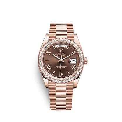 Day-Date 40 Everose gold Ref# 228345RBR-0009