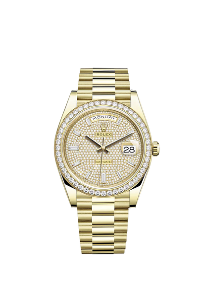 Day-Date, 40mm, 18k Yellow Gold and Diamonds, Ref# 228348rbr-0037