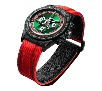 Diw Daytona carbon lucky player (casino) 40mm oyster black