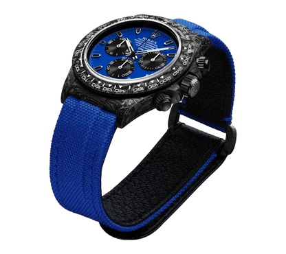 Diw Daytona carbon miami blue 40mm oyster black