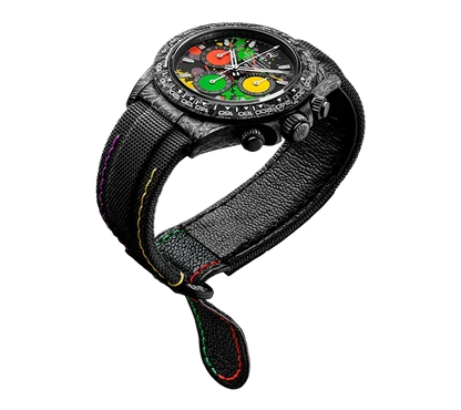 Diw Daytona carbon motley 40mm oyster black