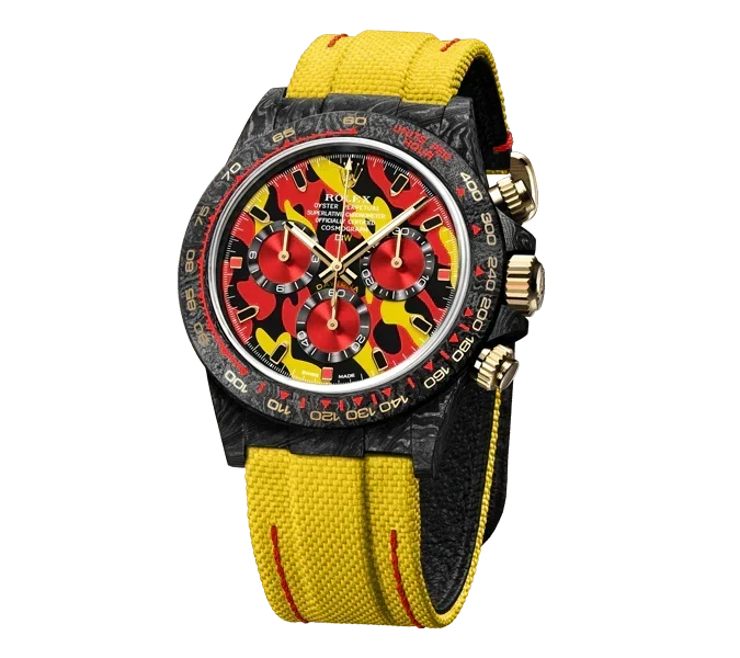 Diw Daytona military yellow 40mm oyster black