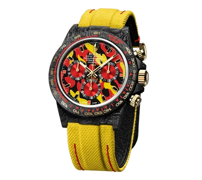 Diw Daytona military yellow 40mm oyster black