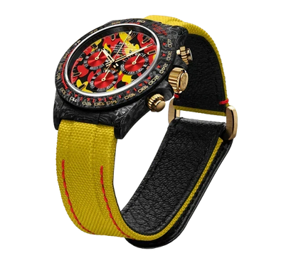 Diw Daytona military yellow 40mm oyster black