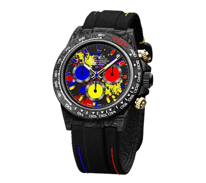Diw Daytona motley 3d series 40mm oyster black