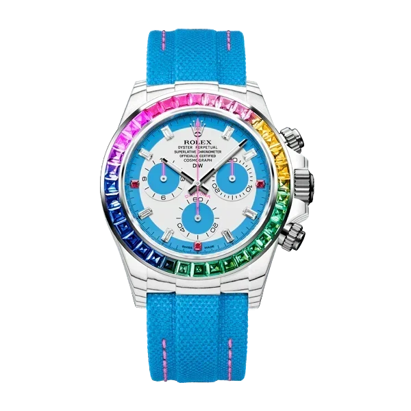 Diw Daytona quartz fiber rainbow s 40mm carbon