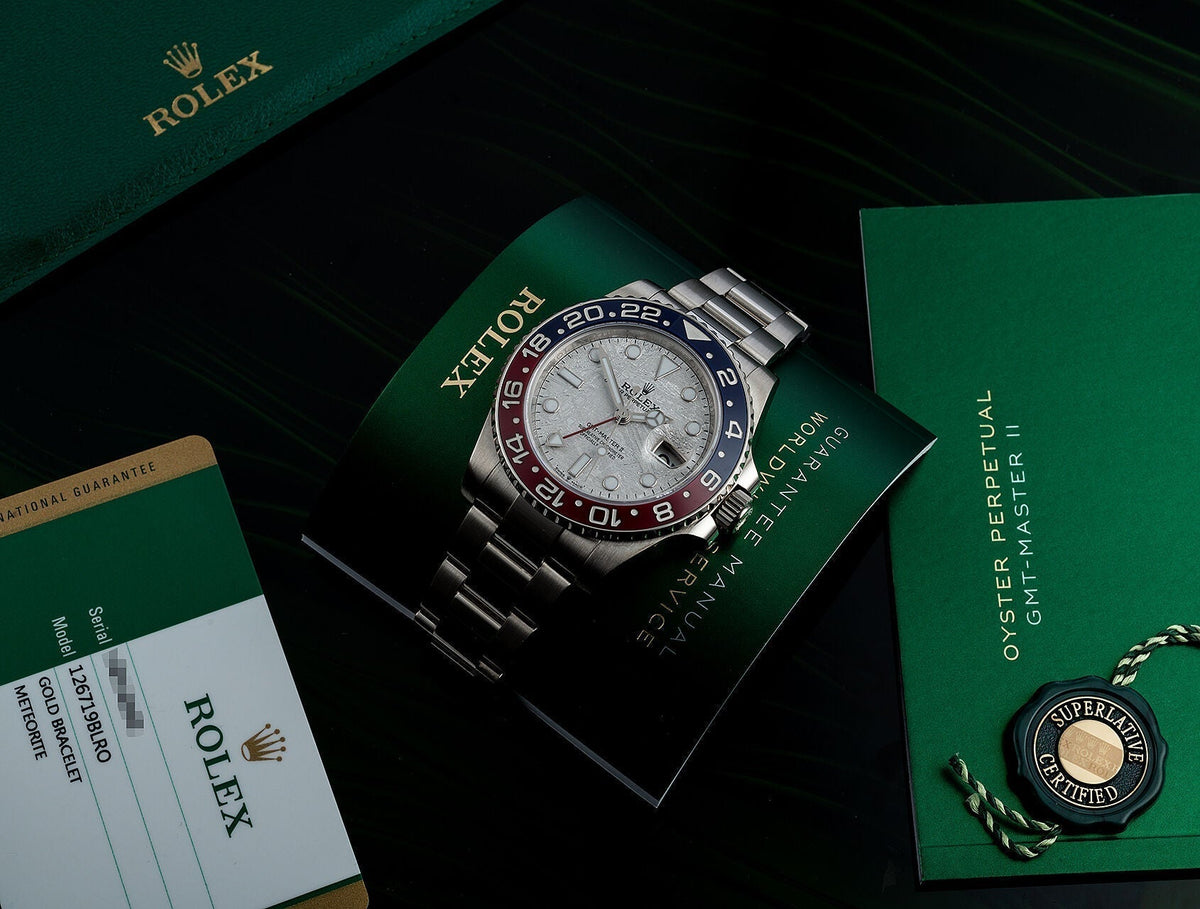 GMT-MASTER II Oyster, 40 mm, white gold M126719BLRO-0002