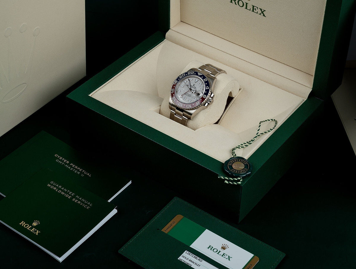 GMT-MASTER II Oyster, 40 mm, white gold M126719BLRO-0002