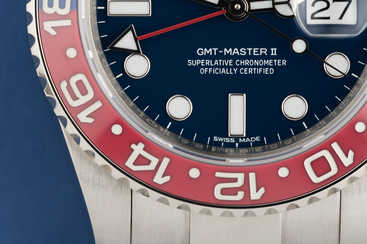 GMT-Master II Oyster, 40 mm, white gold M126719BLRO-0003