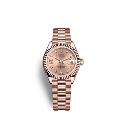 Lady-Datejust 28, 18k Everose Gold, Ref# 279175-0029