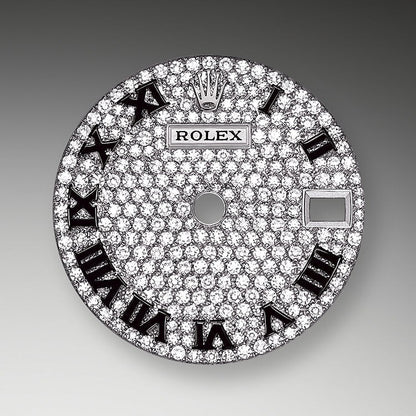 Lady-Datejust 28, 18k White Gold, Ref# 279459RBR-0001