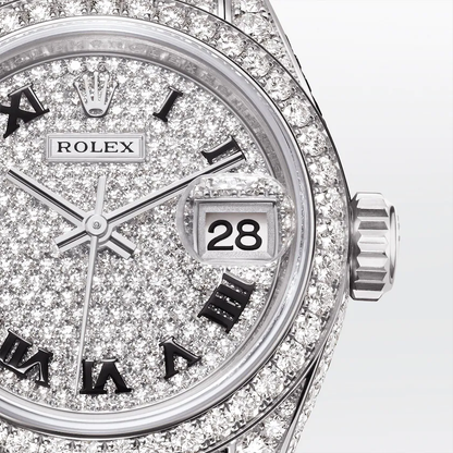 Lady-Datejust 28, 18k White Gold, Ref# 279459RBR-0001