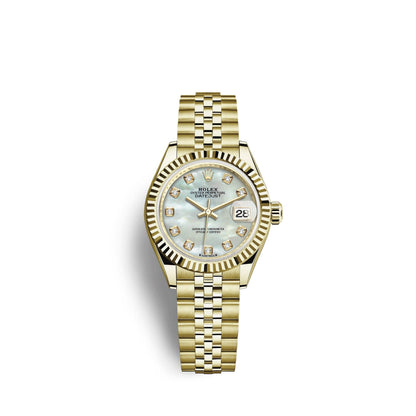 Lady-Datejust 28, 18k Yellow Gold, Ref# 279178-0026