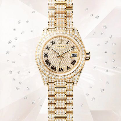 Lady-Datejust 28, 18k Yellow Gold, Ref# 279458RBR-0001