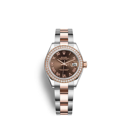 Lady-Datejust 28, Oystersteel and 18k Everose Gold, Ref# 279381RBR-0010