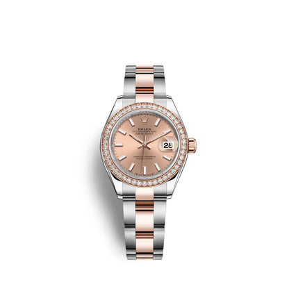 Lady-Datejust 28, Oystersteel and 18k Everose Gold, Ref# 279381RBR-0024