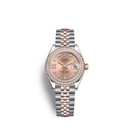 Lady-Datejust 28, Oystersteel and 18k Everose Gold, Ref# 279381RBR-0027