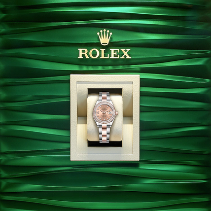 Lady-Datejust 28, Oystersteel and 18k Everose Gold, Ref# 279381RBR-0028
