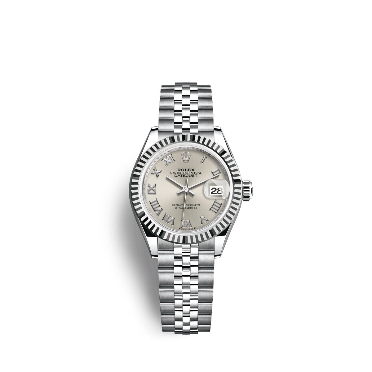 Lady-Datejust 28, Oystersteel and 18k White Gold, Ref# 279174-0007