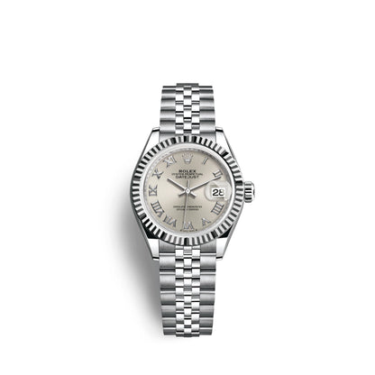 Lady-Datejust 28, Oystersteel and 18k White Gold, Ref# 279174-0007