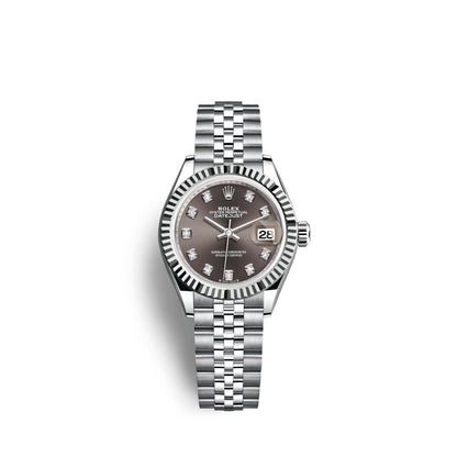 Lady-Datejust 28, Oystersteel and 18k White Gold, Ref# 279174-0015