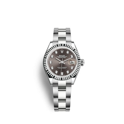 Lady-Datejust 28, Oystersteel and 18k White Gold, Ref# 279174-0016