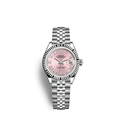 Lady-Datejust 28, Oystersteel and 18k White Gold, Ref# 279174-0017
