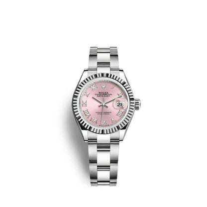 Lady-Datejust 28, Oystersteel and 18k White Gold, Ref# 279174-0018